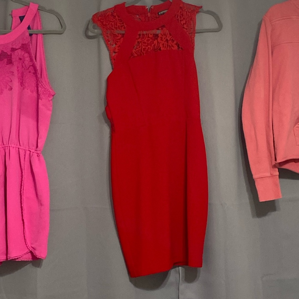 Express dress m red